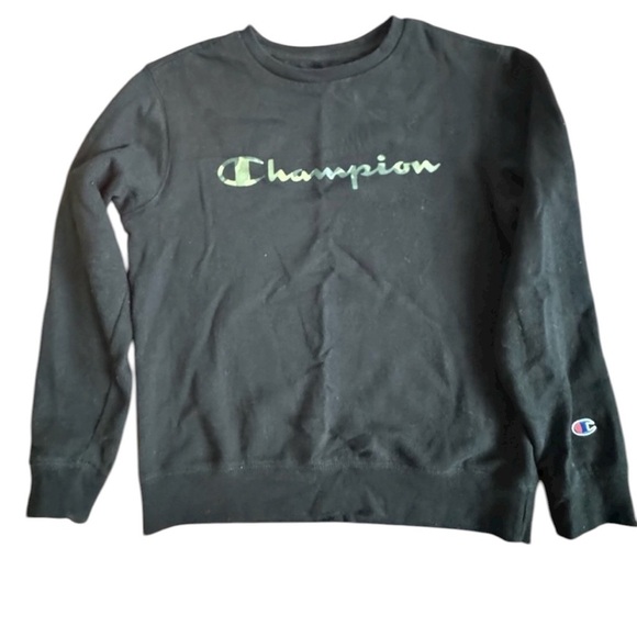 Champion Other - CHAMPION. Sweatshirt Youth Boys Large Black Camouflage Camo Logo
